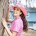 TOVOSO Straw Pink Cowgirl Hat for Women, Shapeable, Spring and Summer Pink Cowboy Hat, Style 2 - Pink
