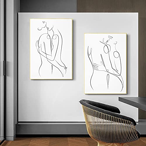 Affiches et impressions mur homme et femme amour pour décorer un grand salon