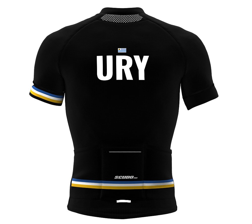 Uruguay Black Code Short Sleeve Cycling PRO Jersey for Women - Size XX-Large