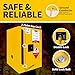 WETOXL 12 Gallon Flammable Cabinet 23H x 18W x 18.2D, Hazardous Storage cabinets, Galvanized Steel Safety Storage Cabinet, Adjustable Shelf Fireproof Cabinet, for Commercial Industrial and Home Use