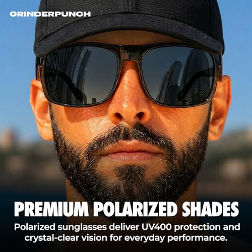 Image of grinderPUNCH XL XXL Sunglasses Men Big Head Extra Large Wide Polarized