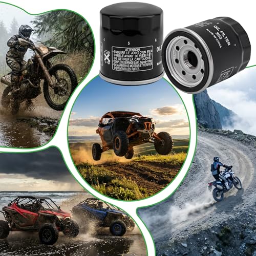 Image of 2520799 Oil Filter 3084963 Compatible with Polaris Sportsman 400 450 500 570 850 Ranger Scrambler 850 1000 XP Magnum 325 330 425 500 Xplorer 400 500 Xpedition 325 425(2 PCS)