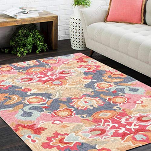 洗えるラグ 玄関マット ラグマット 滑り止め付 マット ラグカーペット 冬 カラー あったか 幾何学模様 防音 カーペット 160*230CM 対応 長方形 四角 絨毯 リビング 新生活 耐摩耗性 ベッドルーム 子供部屋 寝室 四季通用 オシャレ