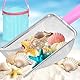 Blauer Strand Mesh Shovel mit Mesh Strandtasche zum Muschelsammeln Filter Sand Scooper zum Aufsammeln von Muscheln Strand Für Outdoor Strand Aufbewahrung