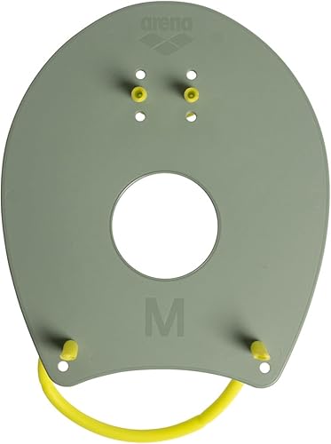 Miniatura 16 de Arena Elite Hand Paddle 2 unisex para natación y entrenamiento técnico, equipo de natación para hombres y mujeres, 4 tamaños Verde lima ácido/negro