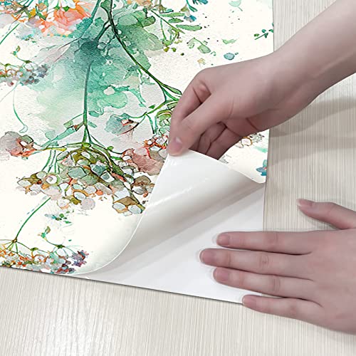 Jiffdiff Floral Peel And Stick Wallpaper Watercolor Dandelion Wallpaper Abstract Botanical Wallpaper Cabinet Contact Paper Stick On Wall Paper (Dreamy Garden) #TOP6