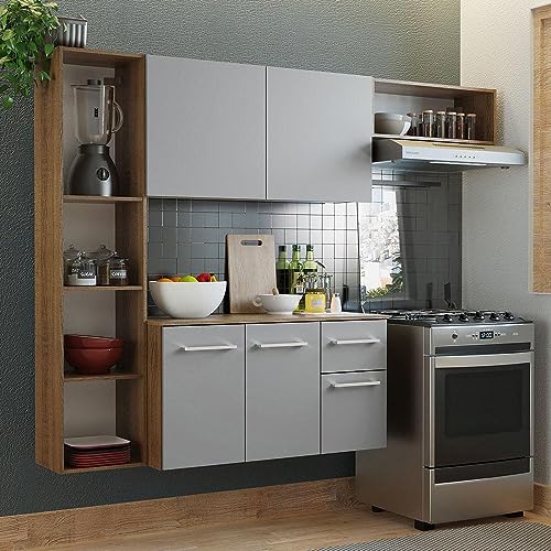 Consejos para Comprar Cocina Integral Gris los preferidos por los clientes. 17 Cocina Integral Gris marca Madesa (2)