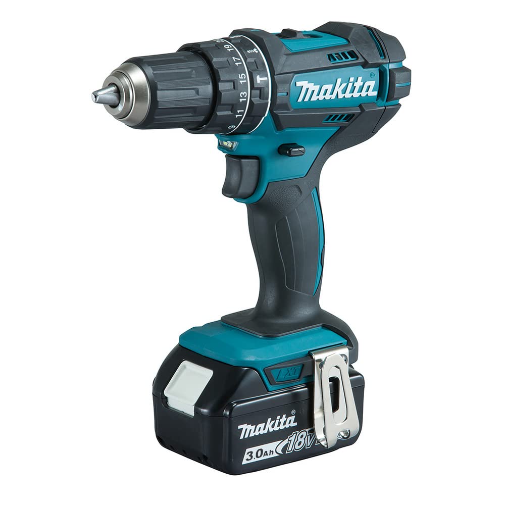 Makita DHP482F1 Schlagbohrschrauber, 18 V Li-Ion, Ø 13 mm, inkl. 1 x 3Ah Akku