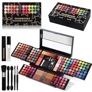 Professional All in One Makeup Kit for Women Full Kit,186 Colors Make Up Palette Valentine’s Gift Set, Including Eyeshadow,Lip Gloss,Concealer,Highlighter,Contour,Brow Powder,Mascara,Blush & Brush