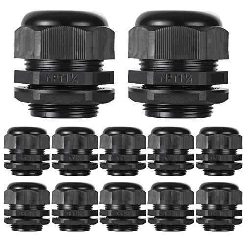 Presse-étoupes NPT 1-1/4" en nylon étanches IP68 PENGLIN noir