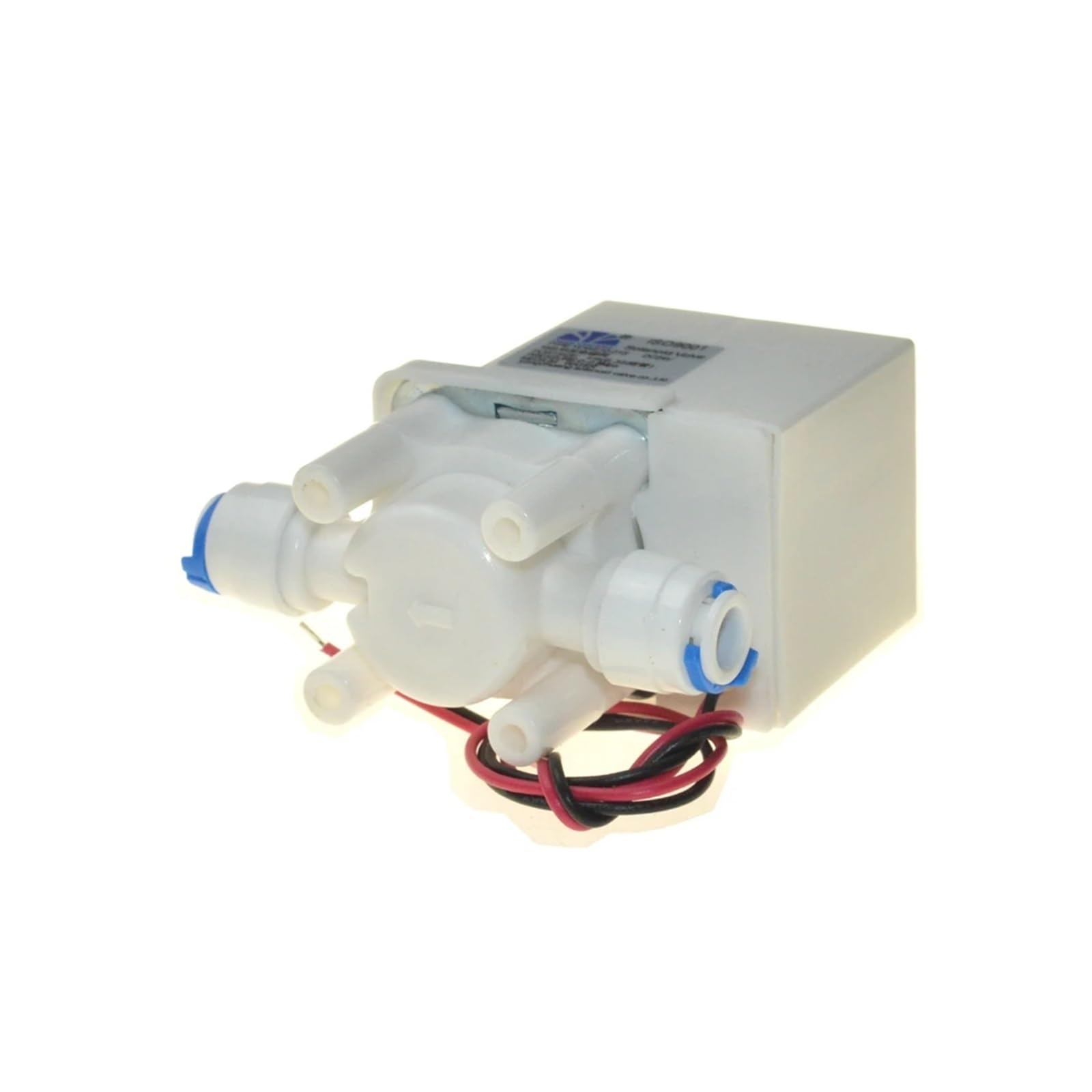 Électrovanne électrique en plastique for eau, 24vdc, 1/4 "NC, 18 secondes, tuyau de chasse automatique, connexion rapide