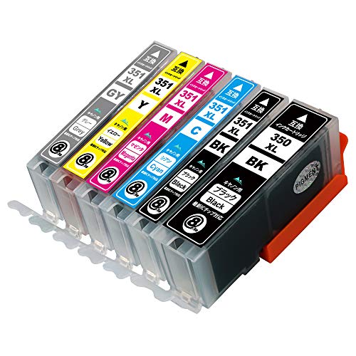 Amazon.co.jp: CANON 351/350顔料 6色パック大容量【BCI-350XL 顔料