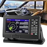 Sistema de navegación marina, Navegador marino BDS/GPS de 8 pulgadas con trazador de cartas de pantalla LCD TFT en color, Localizador de navegación GPS a prueba de agua, Soporte para C‑Map/XINUO‑MAP