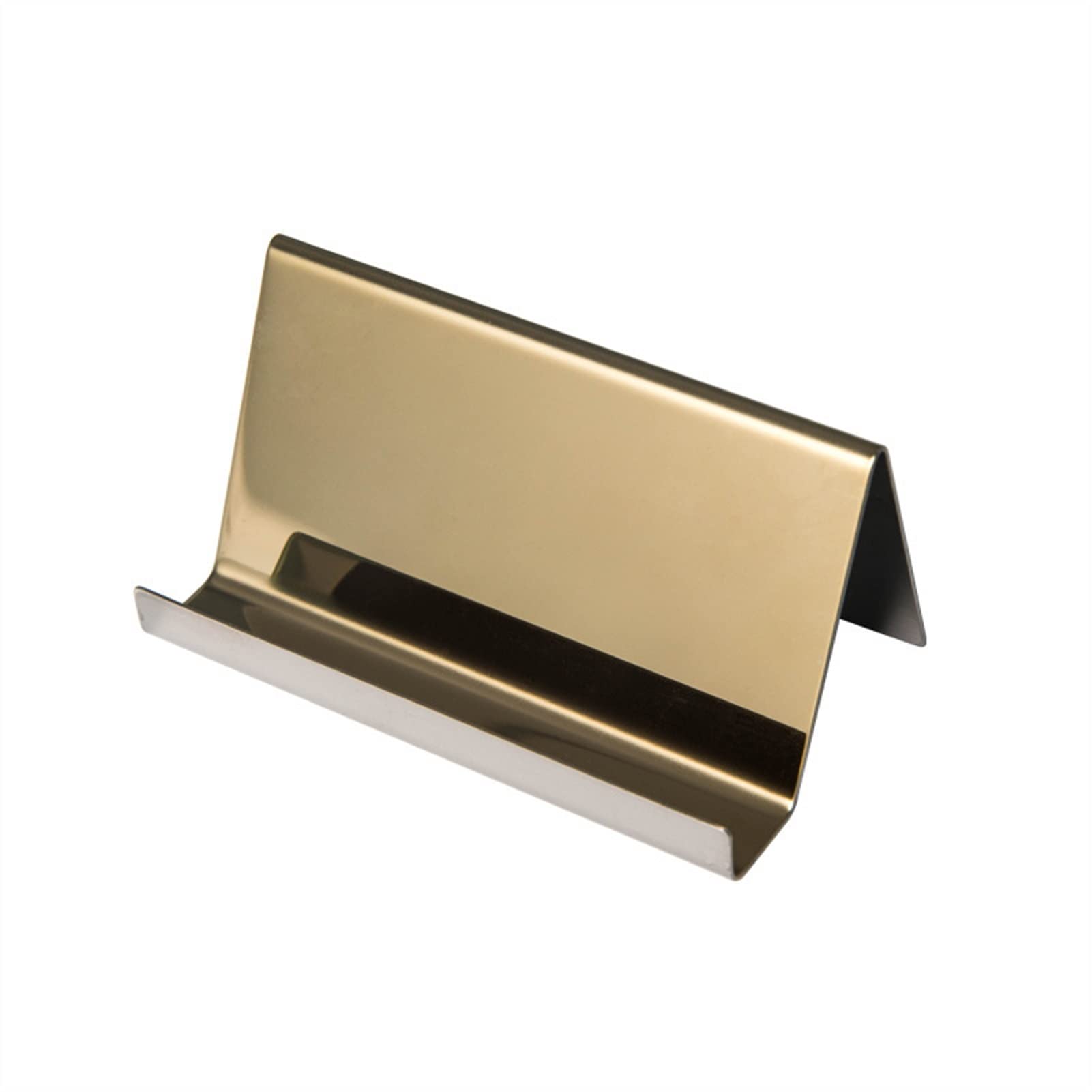 Porta-tarjetas de Visita/Tarjetero Tarjetas Soporte de tarjeta de negocios de acero inoxidable Soporte de pantalla Mesa de escritorio Organizador de mesa Accesorios de escritorio Tarjetero para Tarjet
