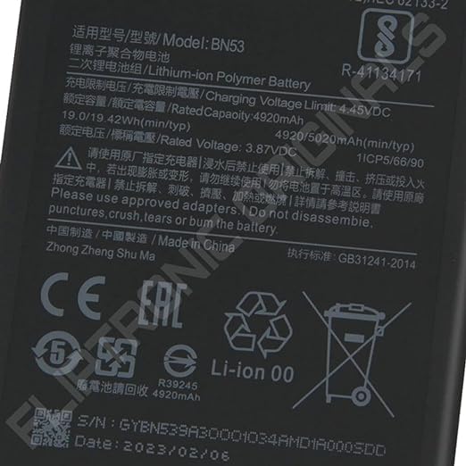 Image of BN53 Battery for Redmi Note 9 pro M2003J6B2G Battery with 1 Year Warranty** (DD179)