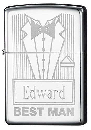 Encendedor Zippo Cromado de Alto Brillo Personalizado