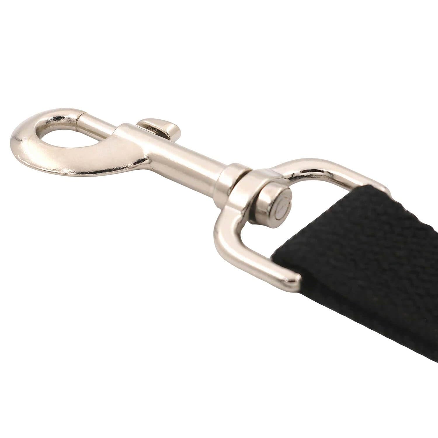 BIKICOCO Swivel Bolt Snap, Trigger Hook Clips Lobster Claw Clasp, 1'' D-Ring Ended, for Pet Leash, Key Chains, Silver - Pack of 8