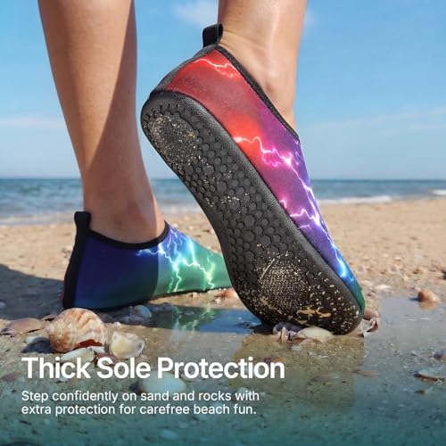 Image of Water Shoes for Women Men Quick-Dry Aqua Socks Swim Beach Outfits Barefoot | Yoga Exercise Wear Sport Accessories Pool Camping Must Haves River Hiking Youth Adult