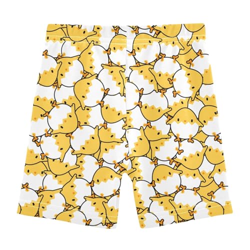 Girls' Shorts Soft Summer Soft Boxers Short Yellow Chicken Leggings Dance Bottoms3
