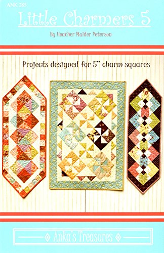 Little Charmers 5 Table Runner Patterns by Anka's Treasures