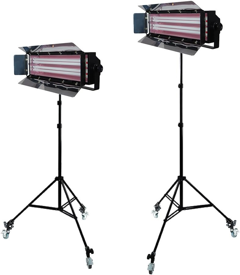 LoadStone Studio Photographic Continuous Output Lighting Kit, Black, White, Silver, Gold (V-PL1067)