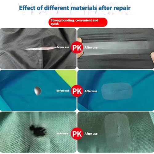Image of Inflatable Patch Repair Kit Waterproof Heavy Duty, Clear PVC Repair Tape for Bounce House, Tent, Canvas, Canopy, Pool Floats