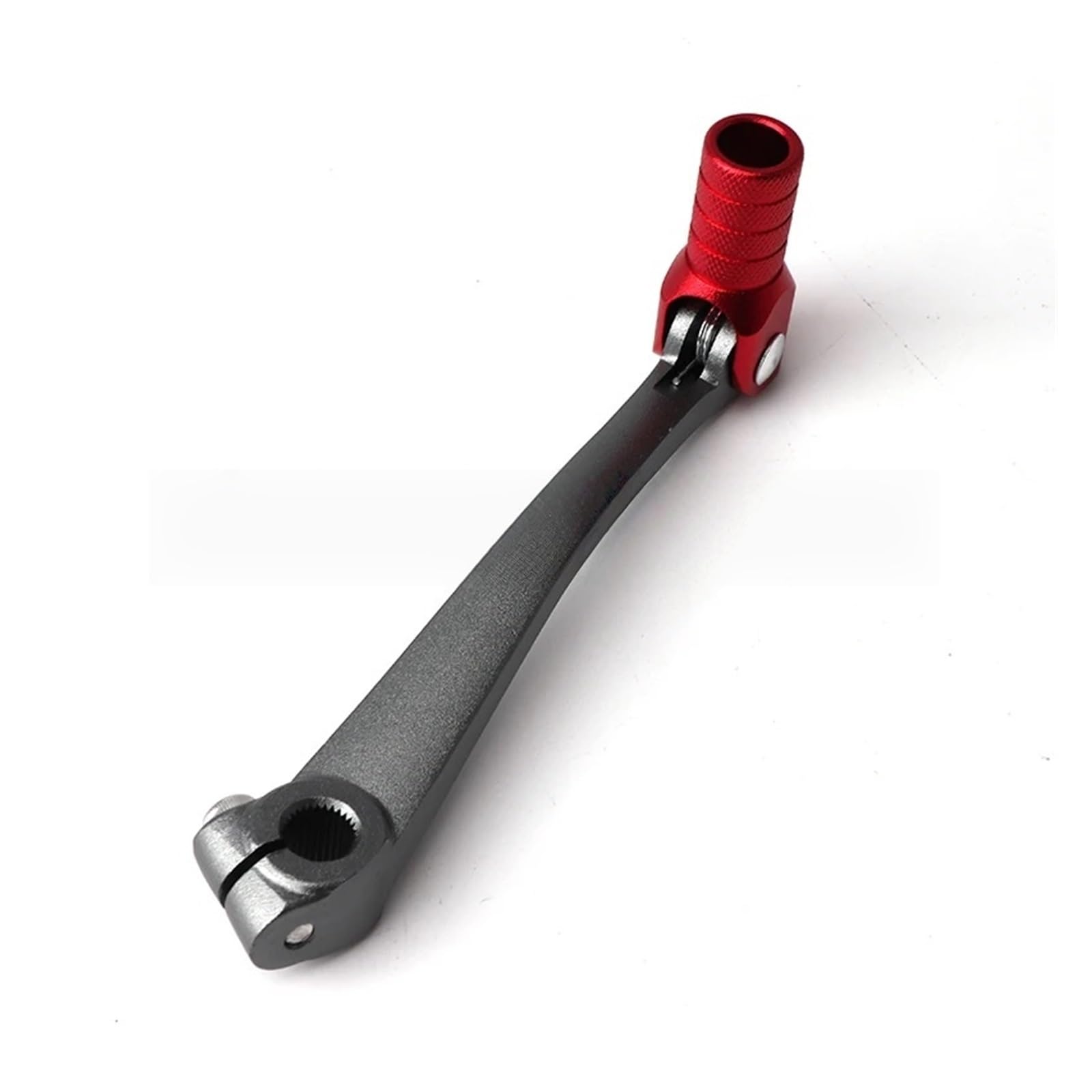 Lbcsrmh Titanium-Red Motorcycle Gear Lever Folding Gear Shift Lever Motorcycle Shifter Start Levers Parts Accessories Fits For Kayo Bosuer 110Cc-250Cc Pit Bikes(Titanium-Red)