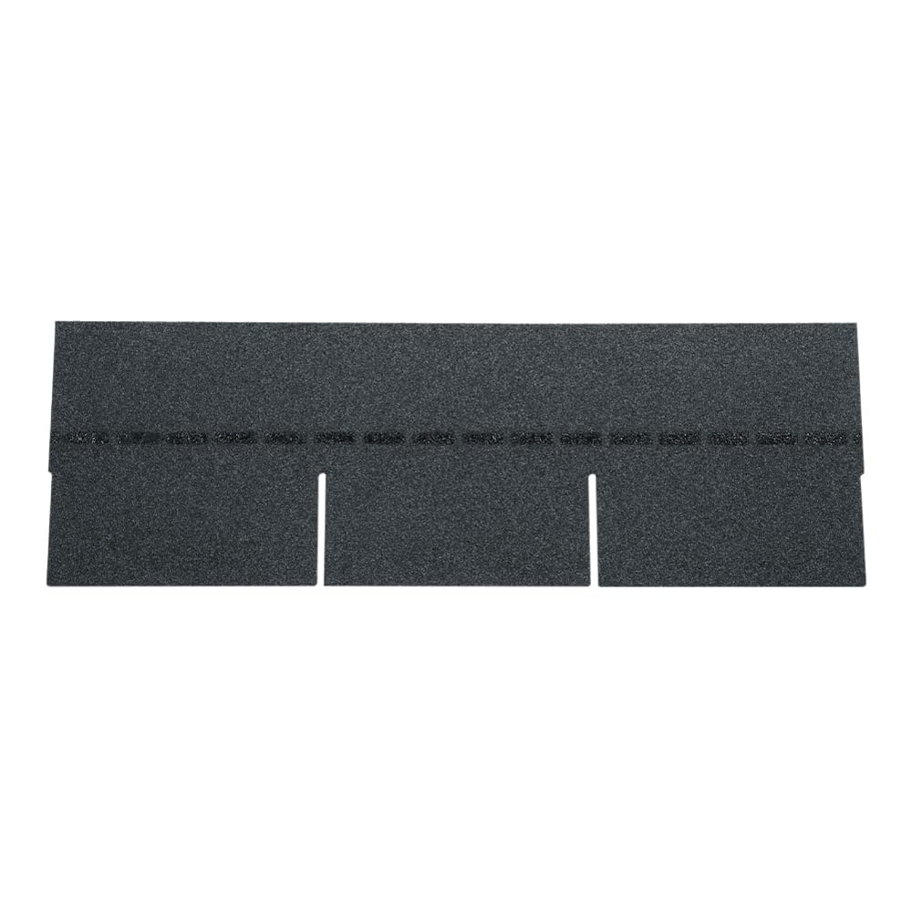 INMOZATA 18pcs/2.61sqm Black Asphalt Roofing Tiles, Thickness 2.7mm Self-Adhesive Roof Shingles for Roof Sheds, Weather Resistant Waterproof Roofing Tiles