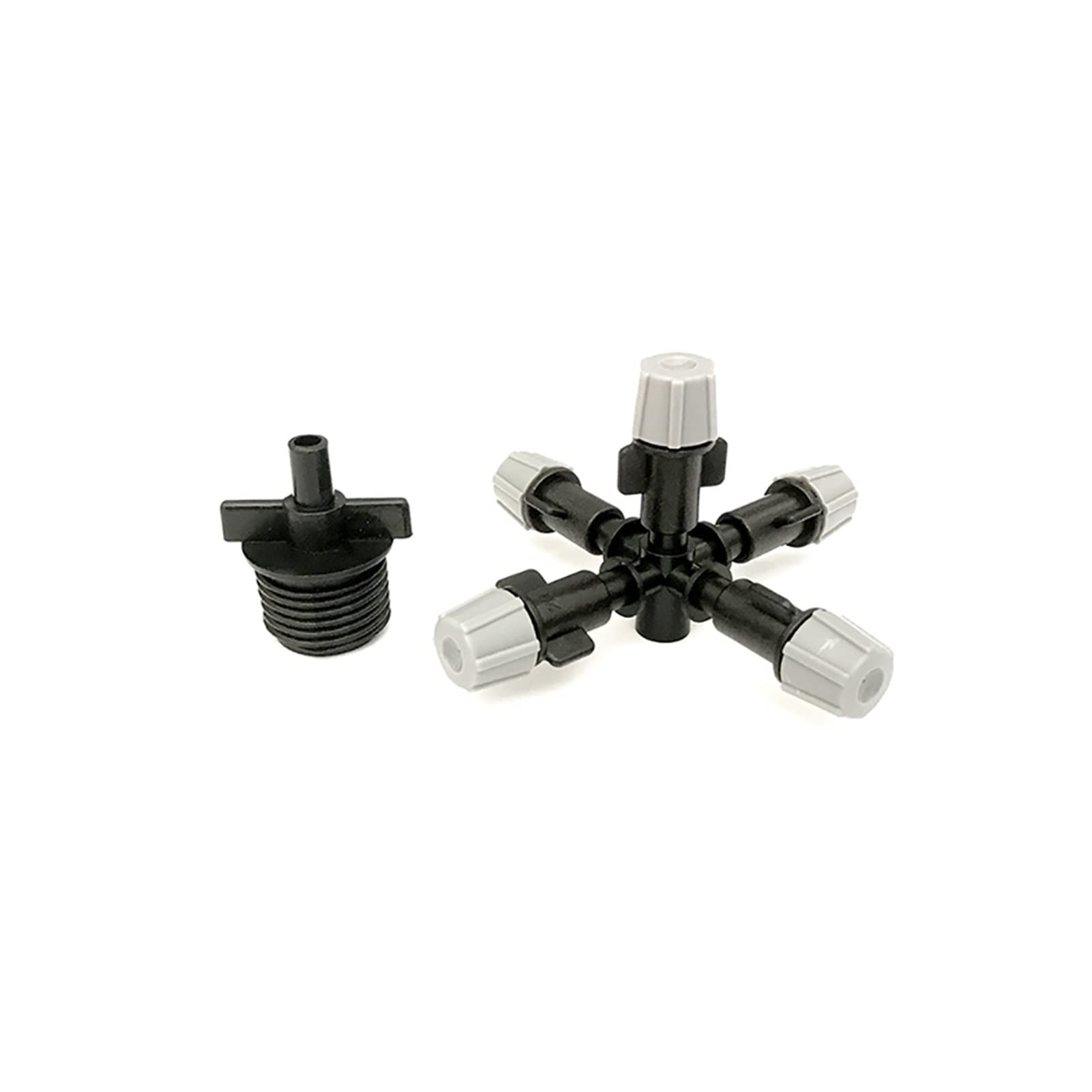System nawadniania trawnika ogrodowego, zestaw 10 sztuk, pięć dysz chłodzących mgły, szklarnia, regulowana dysza natryskowa ze złączem 1/5.1 cm do mikronawadniania IT105