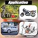 Auspuff Federhaken Motorrad Federzieher Metall Federzug Haken T-Griff Abzieher mit Gummibeschichtung T Haken Federzieher Bremse Federhaken 16 x 8 cm Montagehaken für Roller Fahrrad Moped