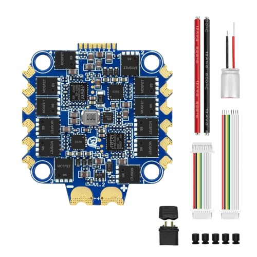 SEQURE 4in1 ESC 70A Brushless Electric Speed Controller 2-8S ESC 128KHz 30.5x30.5mm for FPV Racing Drones Freestyle - BLHeli_32(Prerelease Version)