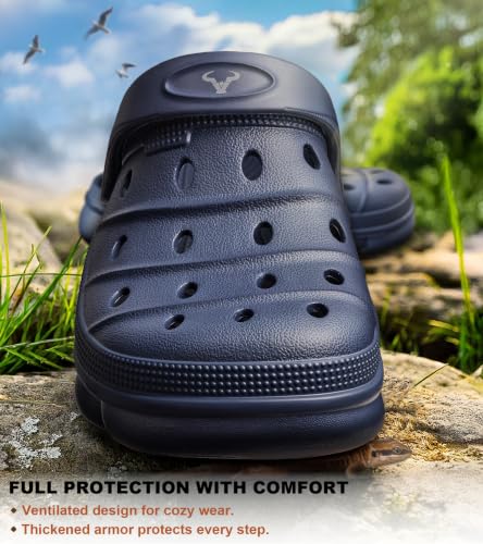 Image of KEMISANT Cushioned Clogs Mules for Men Garden Beach Water Fun-Lightweight | EVA Cushioned Footbed| Arch Support | Slip-resistant | Unisex
