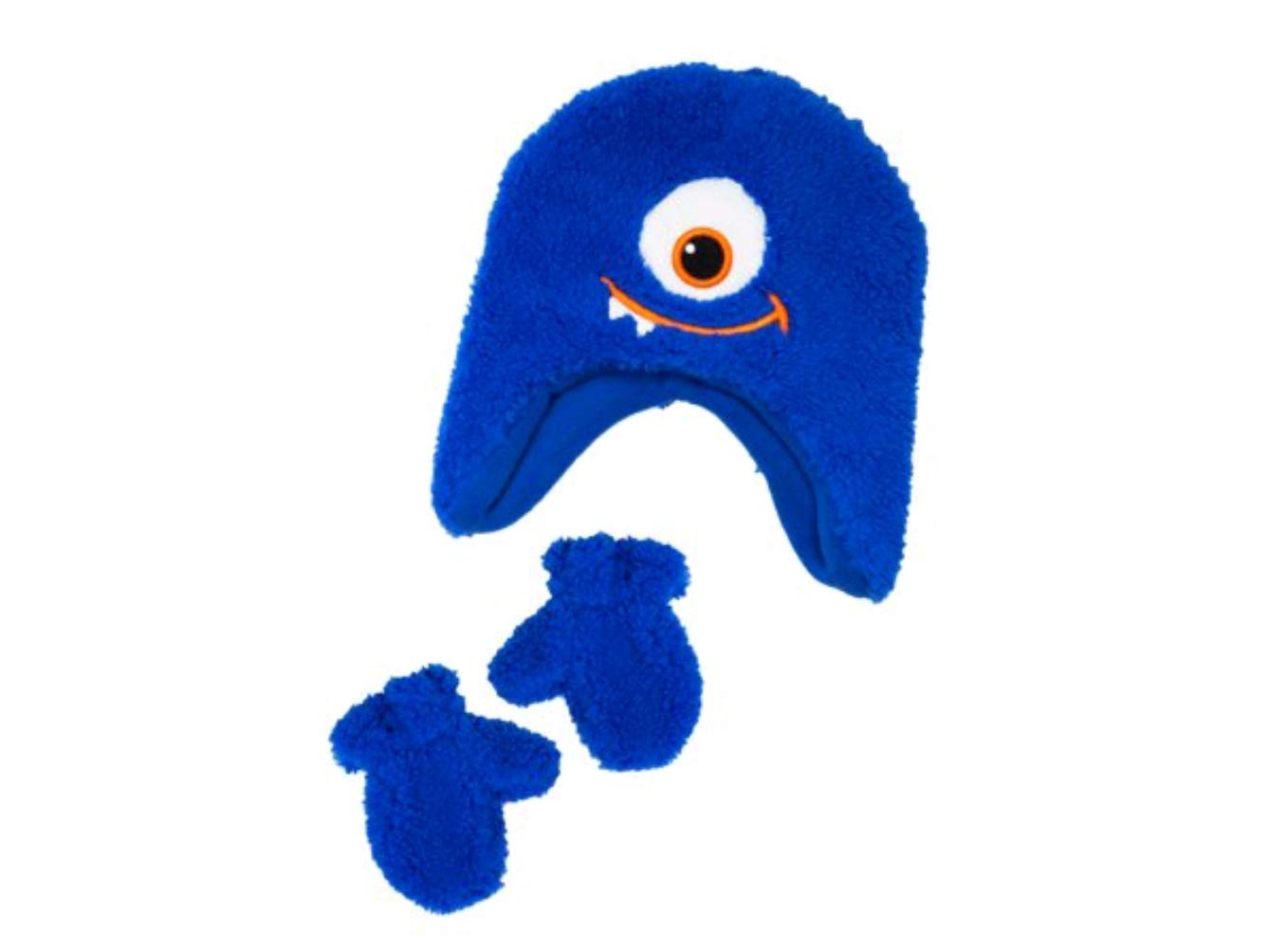 Blue Monster Beanie & Gloves Set 2T-5T