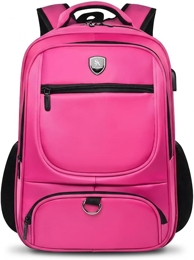 Mochila À Prova d’Água com Carregamento USB – Masculina Feminina Notebook Grande Capacidade para Escola, Academia, Trabalho ou Viagens Curtas