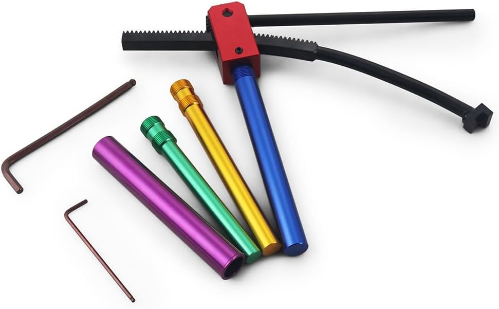 Dyno Racing Enduro and Motocross Dirt Bike Tire Changing Tools - Compact Changer for 16" to 21" Wheels with 15 mm to 25 mm Axles