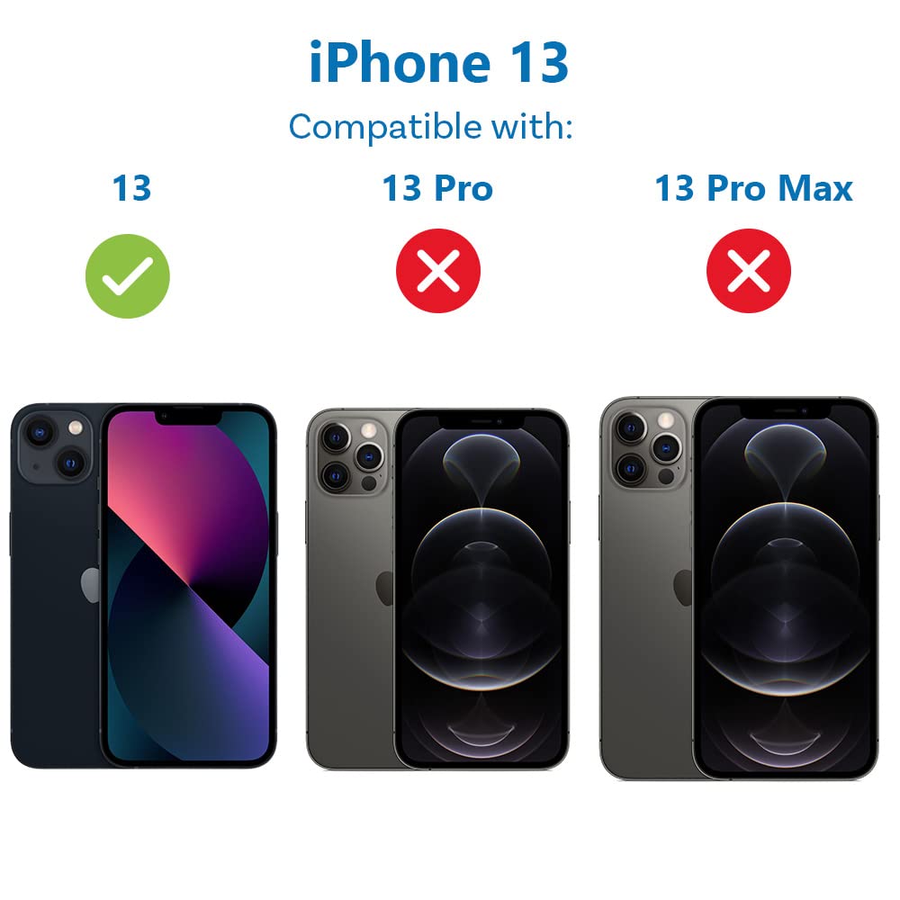 MMOBIEL Vetro posteriore compatibile con iPhone 13-5.4 inch - 2021 - Adesivo preinstallato - Midnight/Nero