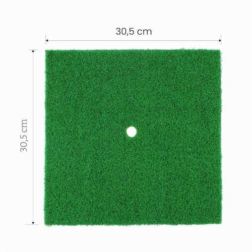 Miniatura 3 de Crestgolf - Esterillas De Golf Para Uso En Interiores Y Exteriores Sbr Con Soporte De Goma Para Práctica De Campo De Conducción,12 X 12 Pulgadas Hierba Larga