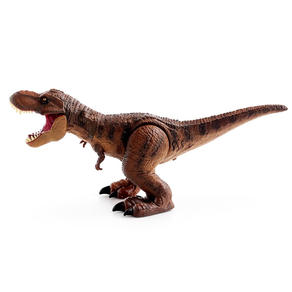 mikamax RC T-Rex Dinosaurier - Dampfatmung Effekt - Ferngesteuerter Laufender Dino - Licht & Sound - Realistischer Rauch - Interaktives Kinderspielzeug Geschenk