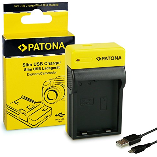 PATONA Estrecho Cargador para EN-EL14 Baterías Compatible con Nikon P7700, P7800, D3400, D5500, D5601