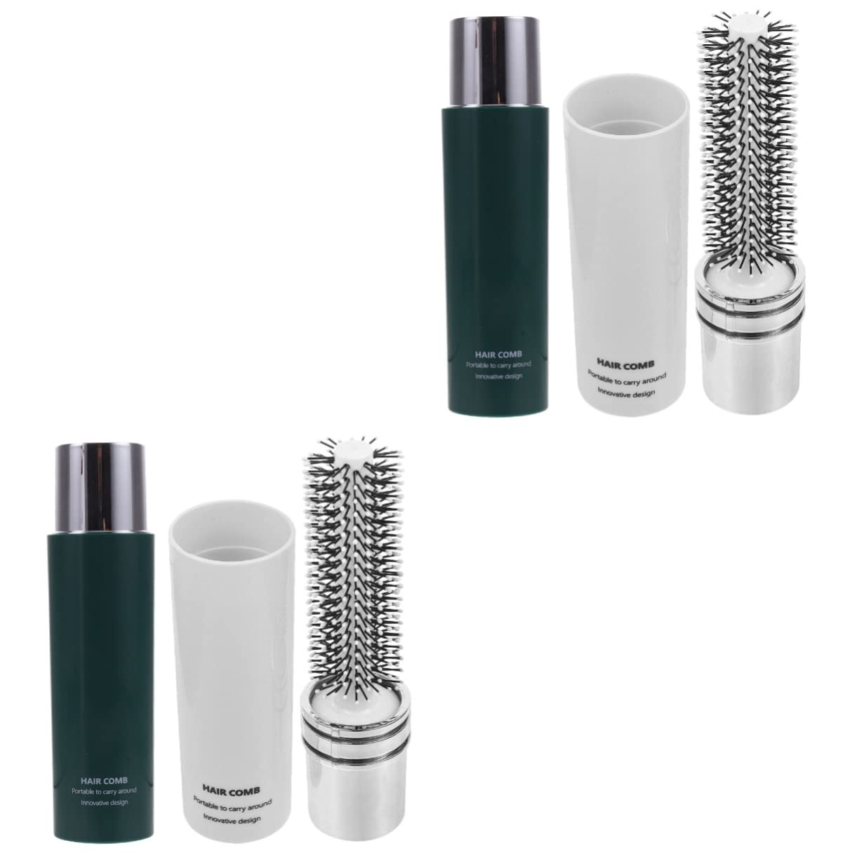 Beavorty 4 Stück Tragbarer Kamm Haarbürste in Reisegröße Haarbürste Für Den Haushalt Stylingbürste Für Lockiges Haar Styling-haarbürste Rollenhaarbürste Lockenbürste Boutique Abs Reisen