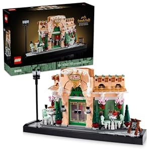 LEGO Icons French Café Paris Building Kit – DIY Set for Adults – Collectible Bedroom and Home Decor – Display for Home or Office – Gift for Coffee Lovers – 10362