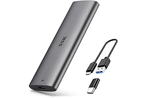 ssk she-c325 Aluminum Tool-Free M.2 SATA SSD Enclosure Reader