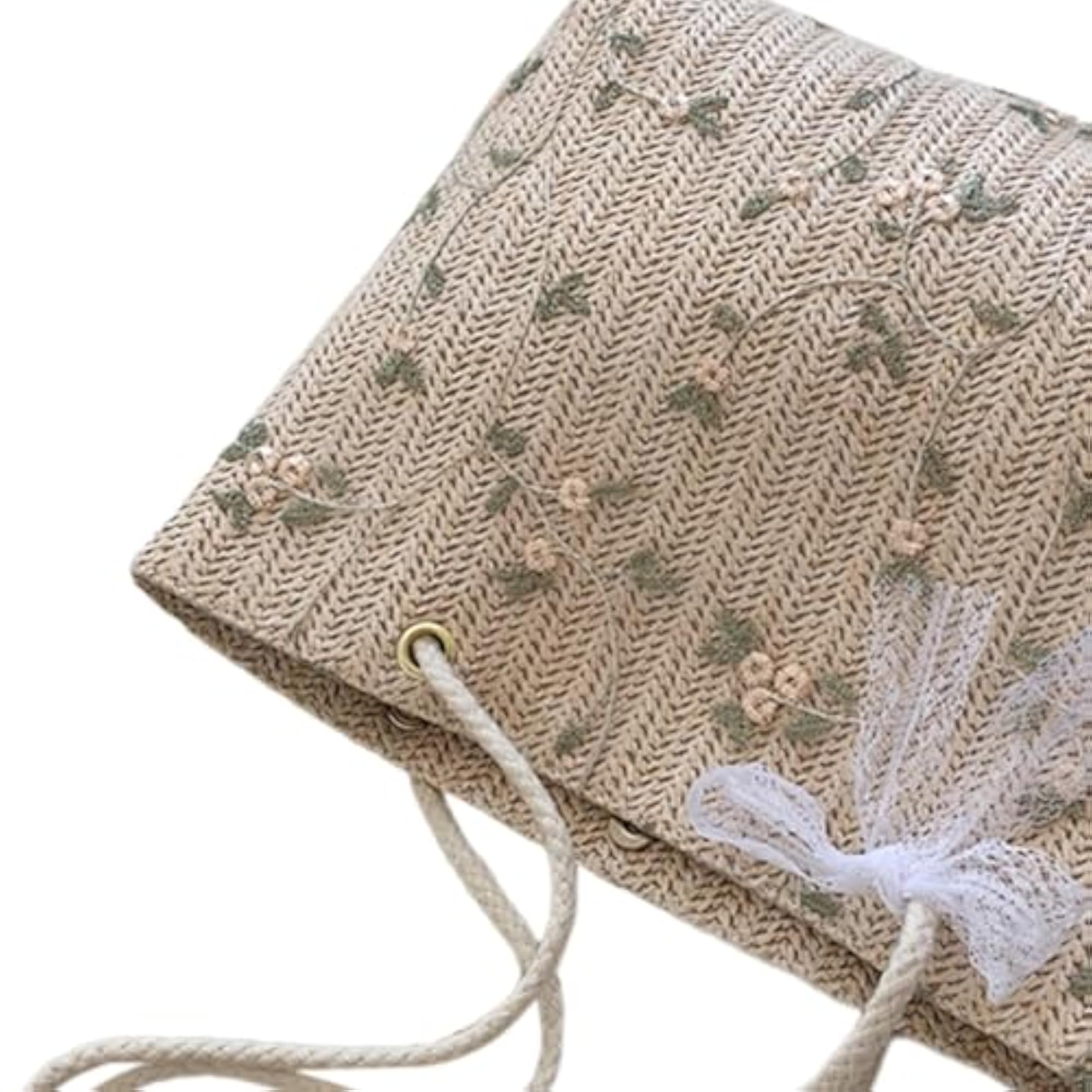 Travel Straw Totes Bag Purse Straw Beach Bag