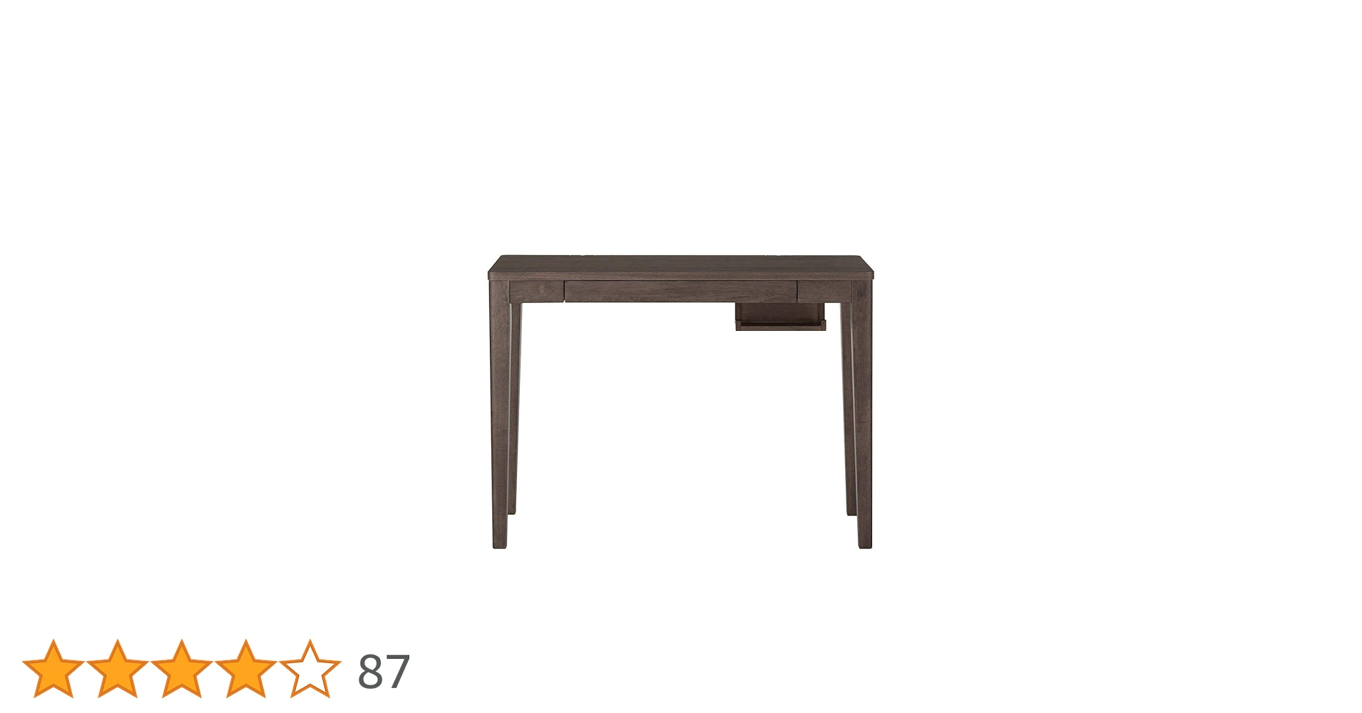 Amazon | [ベルメゾン] パソコンデスク 奥行選べる 机 ダークブラウン