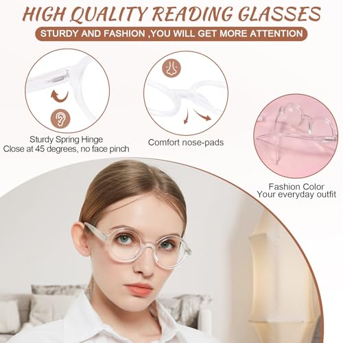 Image of OCCI CHIARI Stylish Reading Glasses Women's Readers Comfort Eyeglasses