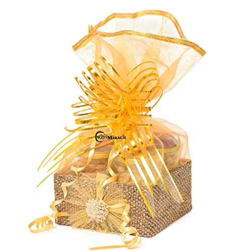 Image of NUTRI MIRACLE Raksha Bandhan Dry Fruits Gift Box | Hamper for Bhai & Sister