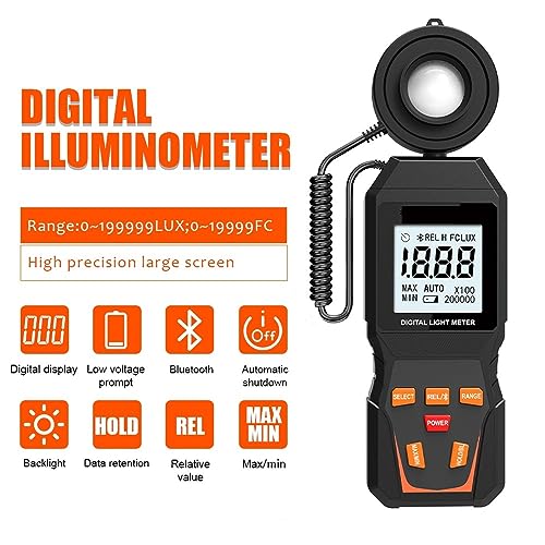Iluminómetro digital de 200000 lux para solucionar problemas de falta de luz 6