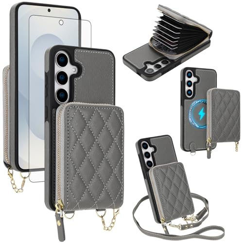 Coque Samsung S24 FE 5G avec bandoulière et blocage RFID pour voyager l'esprit léger au quotidien