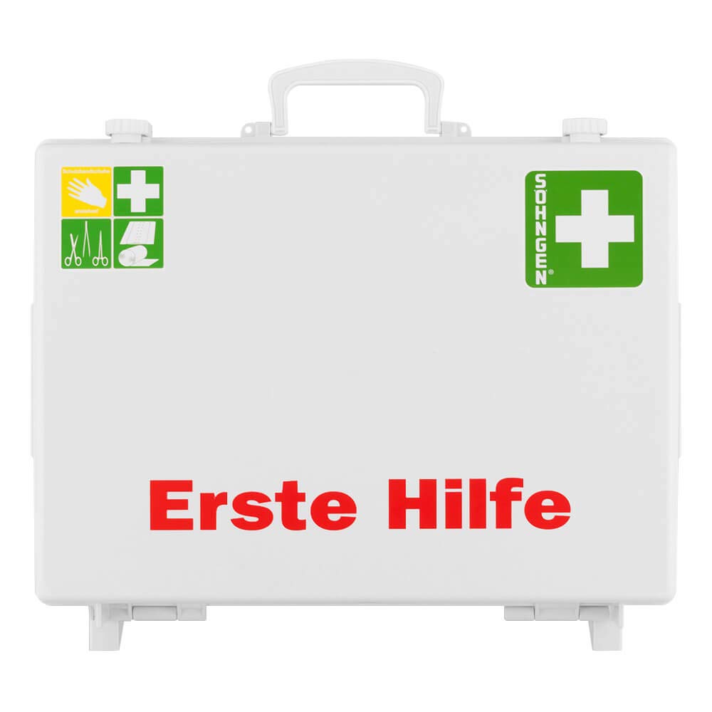 Erste-Hilfe-Koffer MT Söhngen, mit Wandhalterung, weiß, ASR A4.3 / DIN 13169, Art.-Nr. AM60ZN7250