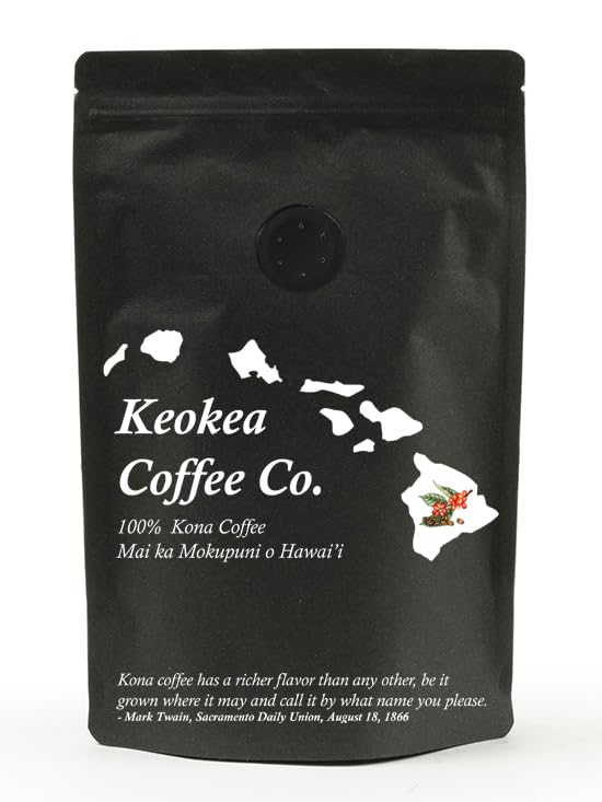100% Kona Coffee En Grano Tostado Medio 8oz miniatura 2